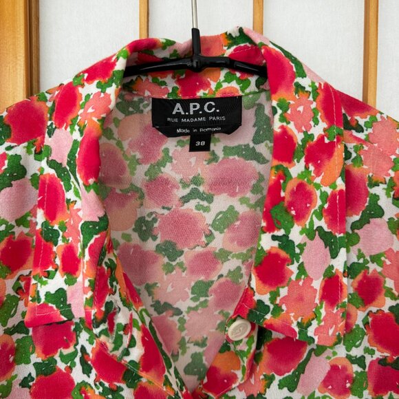 A.P.C. Zoe Pink Shirt (size 38) - Picture 5 of 10
